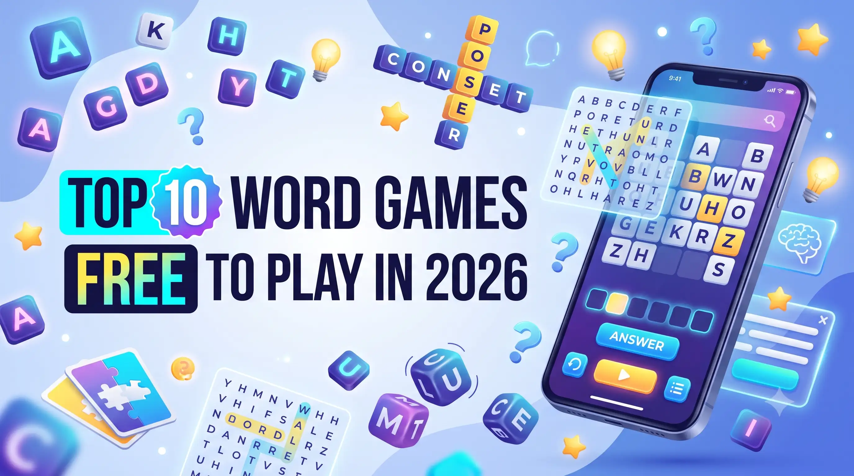 Top 10 Word Games free to play in 2026